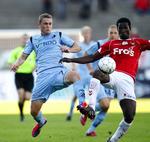 UTILFREDS. Hvis Kasper Lorentzen (tv.) skal med til EM, skal han væk fra Randers FC, og det synes både spiller og klub at være interesseret i. 