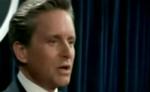 Ups. Det er et af de dér storladne øjeblikke i filmen 'The American President', hvor Michael Douglas giver sin modstander tørt på, der pludselig blev gengivet i virkeligheden ved et pressemøde i Australien. Av av. 