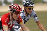 Slået. Levi Leipheimer (t.v.) var Contadors overmand. 
