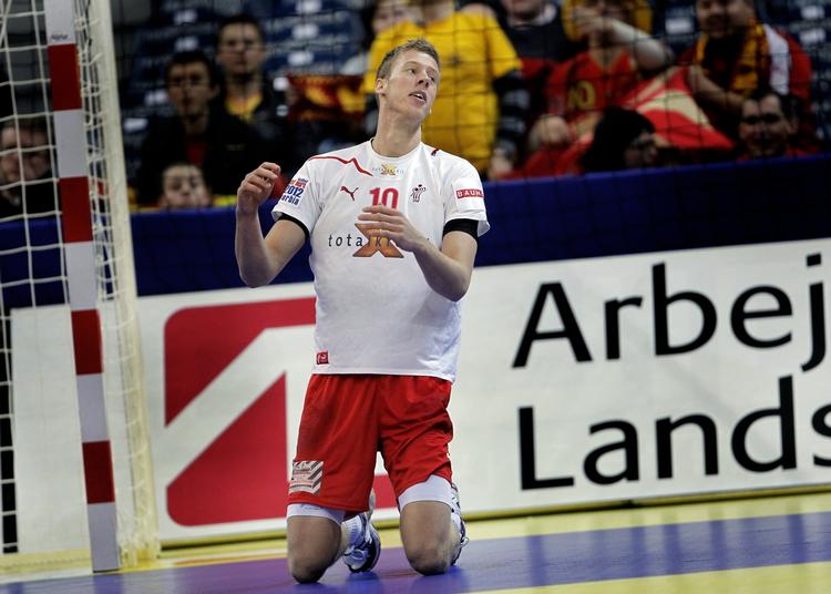 212. Med sine 212 cm er Nikolaj Markussen EM-slutrundens højeste spiller. 