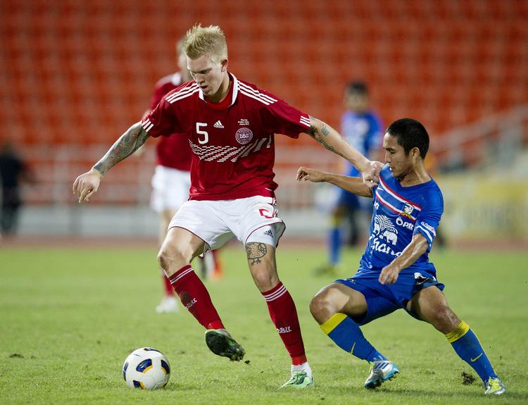 Brødnbyer. Simon Makienok (t.v.) har skrevet under for fire et halvt år på Vestegnen, hvor han genforenes med den tidligere HB Køge-træner Auri Skarbalius. 