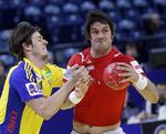 Finaleklar. Bo Spellerberg har slidt og slæbt i to uger som her mod Sverige - nu gælder det finalen. 