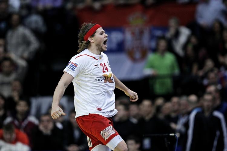EM-helt. Mikkel Hansen var Danmarks bedste i EM-finalen. 