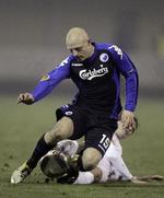 Væk. Johnny Thomsen fik kun et halvt år i FC København. 