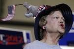 Utilfredshed. Newt Gingrich appellerer til det vrede segment i Det Republikanske Parti. Det gjaldt også et vælgermøde i Tampa, hvor denne kvinde var blandt de fremmødte. 