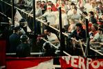 Hooligans. 39 døde ved tragedien på Heysel Stadion i Bruxelles i 1985 under en kamp mellem Liverpool og Juventus. 
