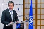 STÅLSAT. Anders Fogh Rasmussen slår fast , at Nato holder sig til sin tilbagtrækningsplan i Afghanistan. 