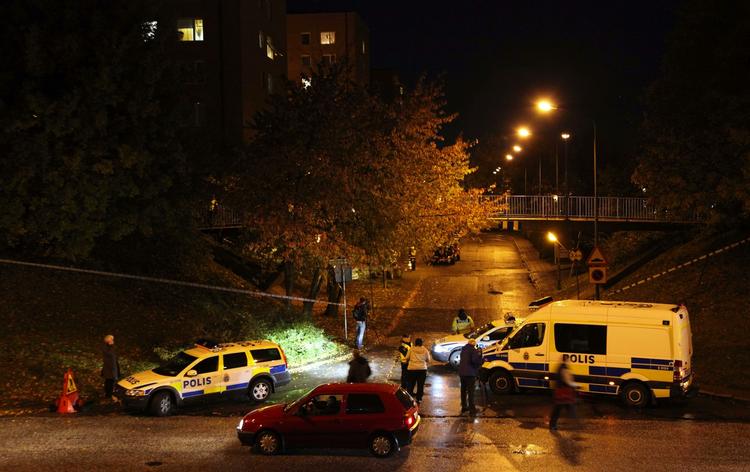DRABSBØLGE. Politiet i Malmø på gerningsstedet for et af de skyderier, der har rystet den sydsvenske by. 