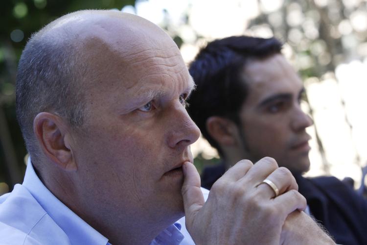 Makkerpar? Bjarne Riis (t.v.) har endnu ikke ytret sig omkring dagens dom. 