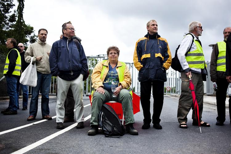 demonstranter. Strejken mod CBC i Valby var en af de længerevarende danske strejker i 2011. 