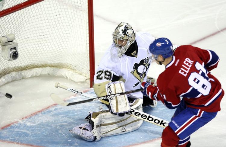 MATCHVINDER. Med en scoring til 2-1 og et udnyttet straffeslag fik Lars Eller en hovedrolle i Montreal Canadians' sejr. 