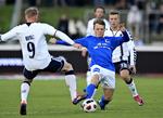 KREATIV. Emil Larsen var en af Lyngbys bedste spillere i superligaopgøret mod AGF. 