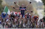 JUBEL. I september var Arnaud Démare først over stregen i en fransk dobbeltsejr ved VM for U23 i Danmark. I dag vandt han i Qatar. 