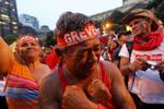 Strejke. Vrede offentligt ansatte demonstrerer i Rio de Janeiro. 