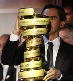 Eksvinder. Contador kan først køre løb igen 6. august og er blevet frataget sejren i Giro 2011. 