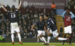Jubel. City-spillerne kan glæde sig over tre vigtige point i topstriden efter sejr over Aston Villa. 