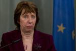 STÅLSAT. EU's udenrigschef Catherine Ashton vil have blodsudgydelserne i Syrien stoppet. 