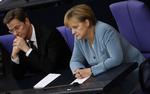 Krise. Kansler Angela Merkel har fået endnu mere at tænke over efter nye tal for landets økonomi. 