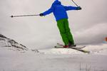 BAGVENDT. At kunne køre baglæns på ski er første skridt til at kunne hoppe baglæns. 
