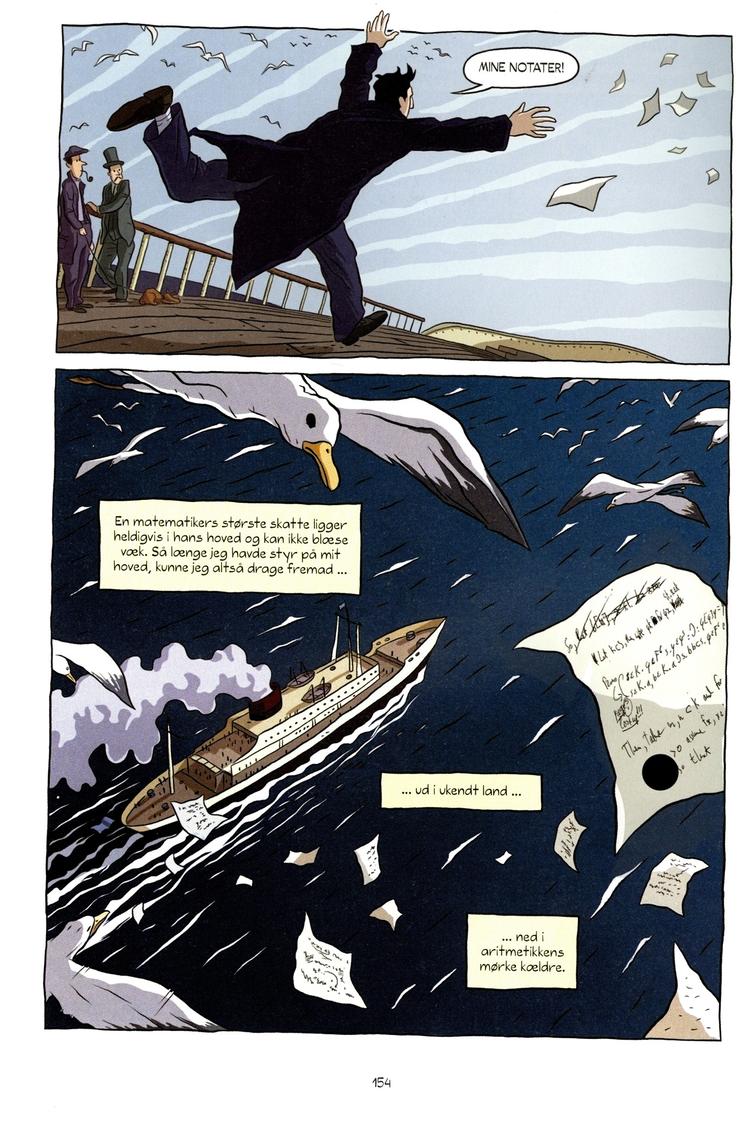 KLAR. Stregen er tydelig nok, men stoffet er stort og ikke skarpt nok prioriteret.  Tegning: Alecos Papadatos og Anni Di Donna 