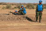 FREDSVAGTER. Kinesiske FN-soldater ved FN's UNAMID-base i Darfur. 