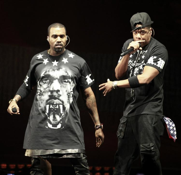 Rapperduo. Kanye West, til venstre, og Jay Z kommer til Europa med deres 'Watch The Throne'- tour. 26. maj gælder det Herning. 