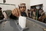 stemmedag. Yemen holder præsidentvalg i dag. Billedet er fra et valgsted i Sanaa. 