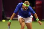 skadet. Den ankelskade, Victoria Azarenka pådrog sig i Qatar, koster hende et afbud til Dubai. 