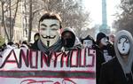 Trussel. Guy Fawkes masken er blevet symbolet på internetfænomenet Anonymous. Her ses demonstranter i Paris i protest mod ACTA-aftalen. 