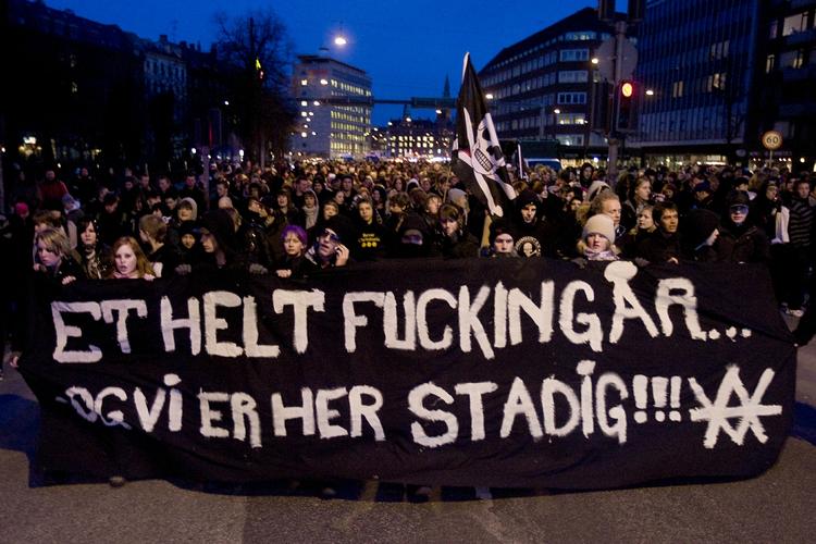 Fem-årsdag. 1. marts 2007 blev Ungdomshuset Jagtvej 69 revet ned. I morgen er det fem år siden. Billedet er taget året efter nedrivningen, og i morgen skal den markeres igen. 