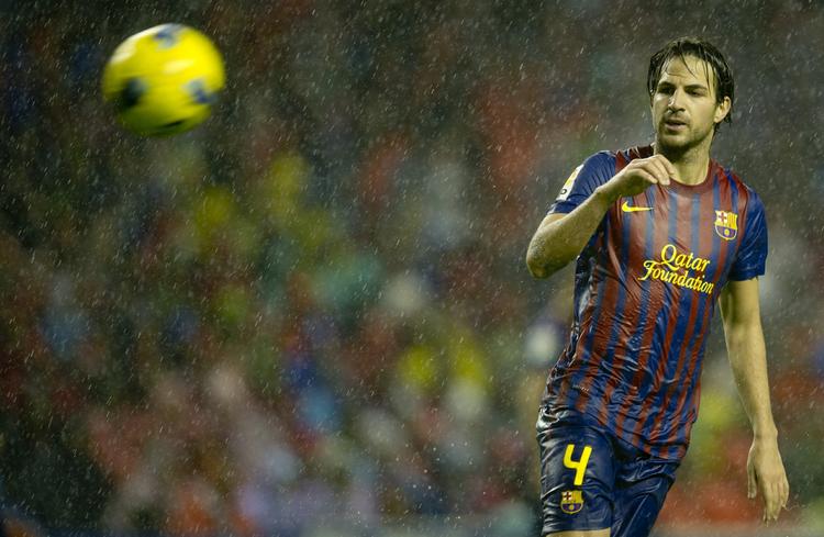 Transfermilliarder. Cesc Fabregas skifte fra Arsenal til Barcelona var den dyreste spillerhandel i 2011 og bidrog til, at de samlede internationale spillerhandler kom op på 17 milliarder kroner i 2011. 