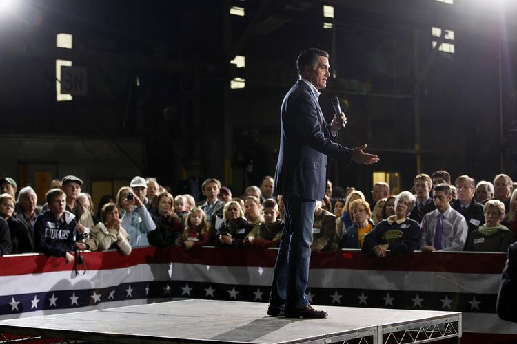 TRIUMF. I kampen om at blive republikanernes præsidentkandidat vandt Mitt Romney en vigtig sejr i Ohio. 