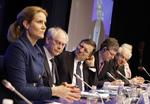 FORMANDSSKAB. Som EU-formand sad statsminister Helle Thorning-Schmidt til bords med EU's øvrige spidser, EU-præsident Herman van Rompuy og kommissionsformand José Barroso ved gårsdagens topmøde. 