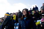 protest. I modsætning til, normalt vil Sarah Agerklint ikke være på tribunen, når Brøndby møder FCK i Parken. 