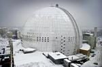 TRIBUNE. En del af tilskuertribunen gav efter under en dj-koncert i Stockhoms arena, Globen. 