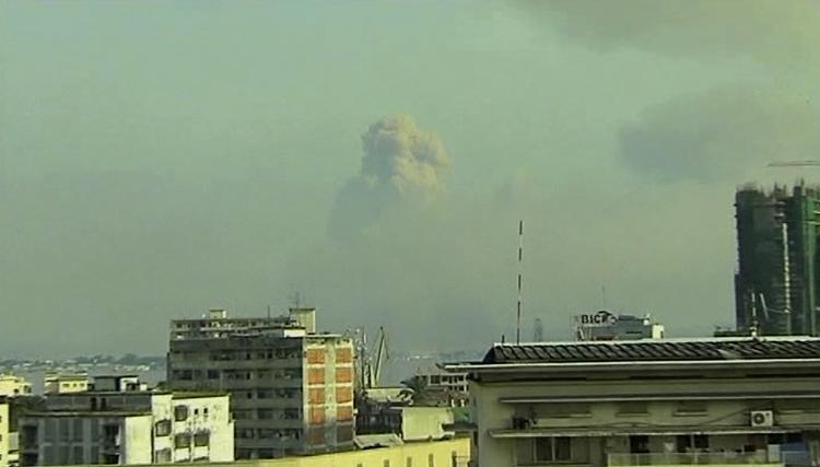 brag. Det er endnu uvist, hvad der forårsagede de to eksplosioner i Congos hovedstad, Brazzaville, i dag. 