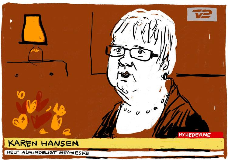 Identifikation. 'Almindelige' mennesker gør nyhedshistorierne mere levende, autentiske og konkrete. Problemet er blot, at nyhedshistorier netop ikke bliver mere forståelige, skriver David Nicolas Hopmann og Morten Skovsgaard. Tegning: Mette Dreyer 