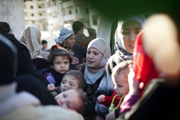 Flugt. Over 2.000 syriske flygtninge er strømmet ind i Libanon. 