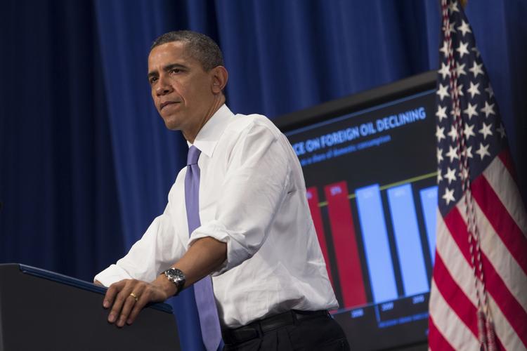 Fejlslagen? Barack Obama bliver kaldt en 'fejlslagen præsident' i den republikanske valgkamp. Her ses præsidenten ved en tale i New Hampshire onsdag. Foto: Zumapress/Scott P. Yates 