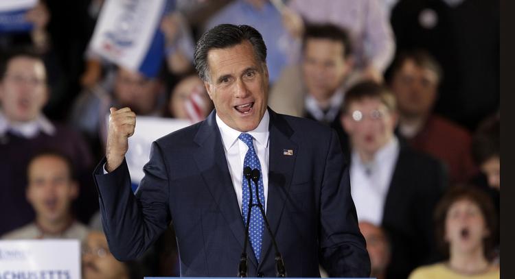 SEJRHERRER. Mitt Romney blev den kandidat, som kom bedst ud af supertirsdagen. 