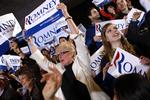 GLÆDE? Mitt Romneys tilhængere festede hele supertirsdagen, men havde de grund til det? 