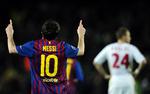 sublimt. Lionel Messi satte en tyk streg under sit store format på en grønsvær, da argentineren scorede fem gange mod Bayer Leverkusen. Men hvem er historiens største spiller? 
