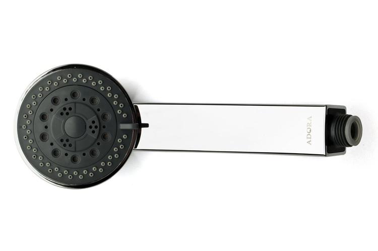 Lover op til 40 pct. mindre vandforbrug. Tre brusefunktioner: Regnvejr, puls og tykke stråler. 