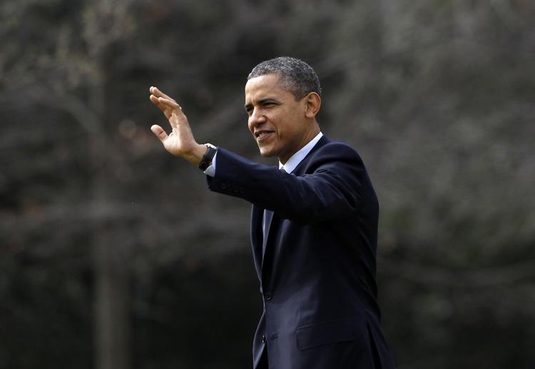 Medvind. Den amerikanske præsident Barack Obama kan glæde sig over nye jobtal, der viser, at mange amerikanere er kommet i arbejde igen. 