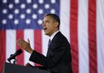 Berørt. Den amerikanske præsident Barack Obama er dybt berørt over massakren i Afghanistan. Præsidenten ses her til et kampagnemøde 9. marts (Arikivfoto) 