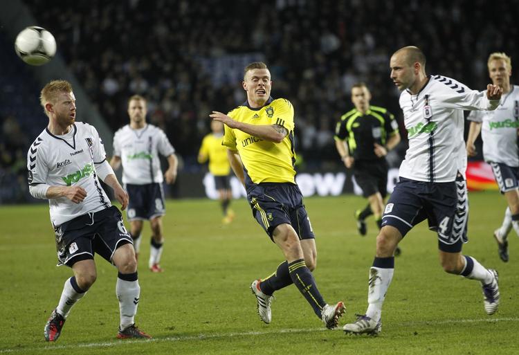 forbier. Hverken Mikkel Thygesen eller nogle af de øvrige kunne score på Brøndby Stadion. 