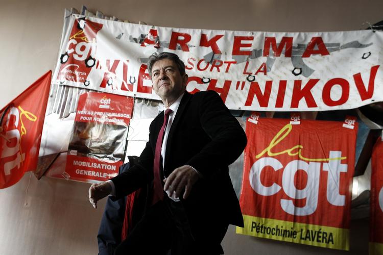 VELFORMULERET. Jean-Luc Melenchon har taget kampen op med favoretterne Nicolas Sarkozy og François Hollande. 