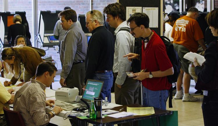 Hvis det lykkes Texas at få en ny lov indført, vil der formentlig komme færre til stemmeurnerne. 