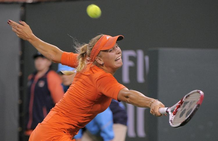 Videre. Wozniacki var nede med et sæt, men kom stærkt tilbage i Indian Wells. 
