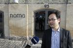Forbigået. Noma-ejer Peter Kreiner udtaler sig til pressen, efter det er offentliggjort, at Noma heller ikke i år får tre michelinstjerner. 